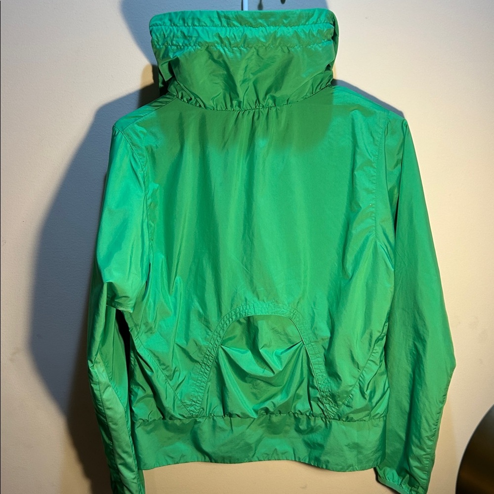 Nike Court Funnel Neck Women’s Green Windbreaker - Picture 6 of 9